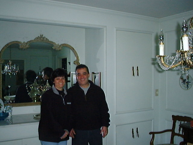 Helton and Helenice in the formal dinning Room