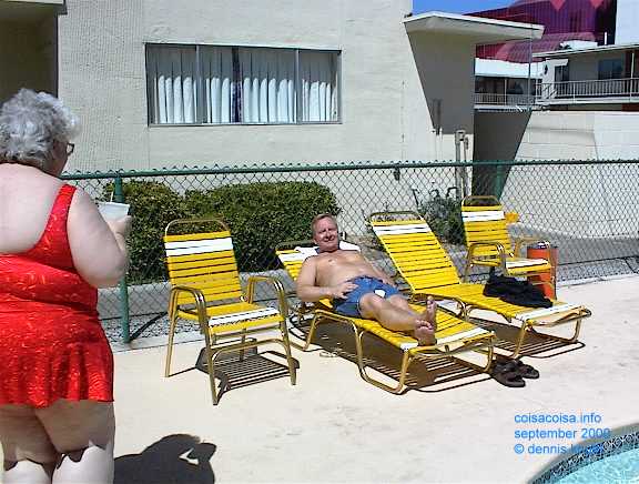 Dennis takes some sun