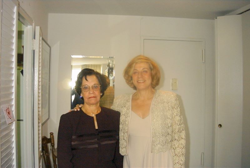 Vicentina and Donna Salua Dressed for a Wedding