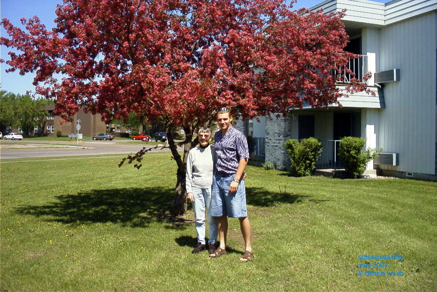 Justin Moore and his Grandma Emogene, Mothers Day 2001