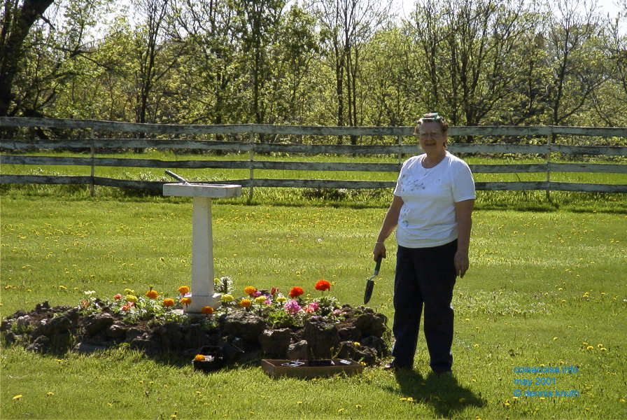 Ardith in Gardening Curlers