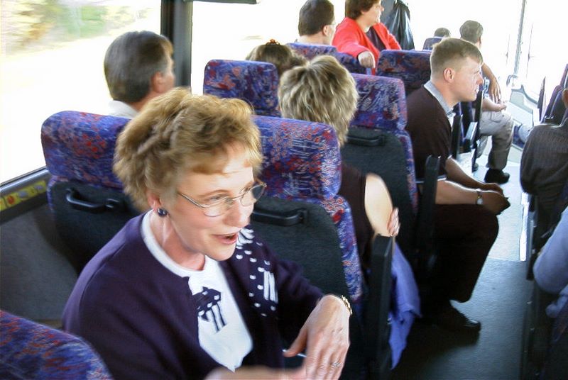 Nancy Guse gets excited about the birthday party