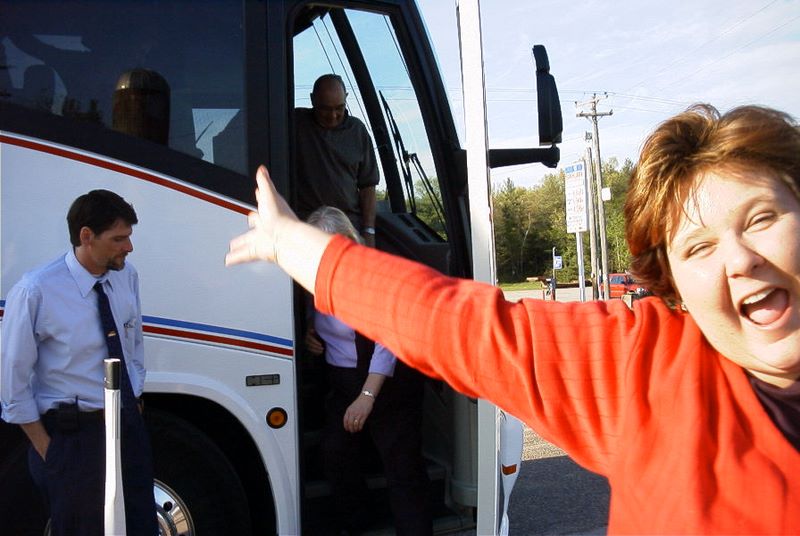 Daughter Debbie exalts in the celebration 