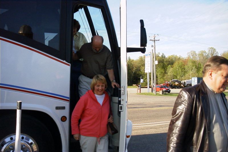Stopping for a drink at JT's in Humbird, Wisconsin