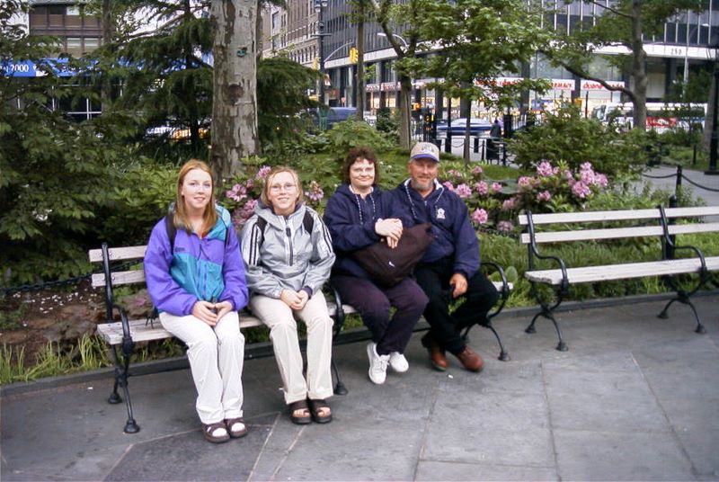 Resting on the City Hall Park Bench