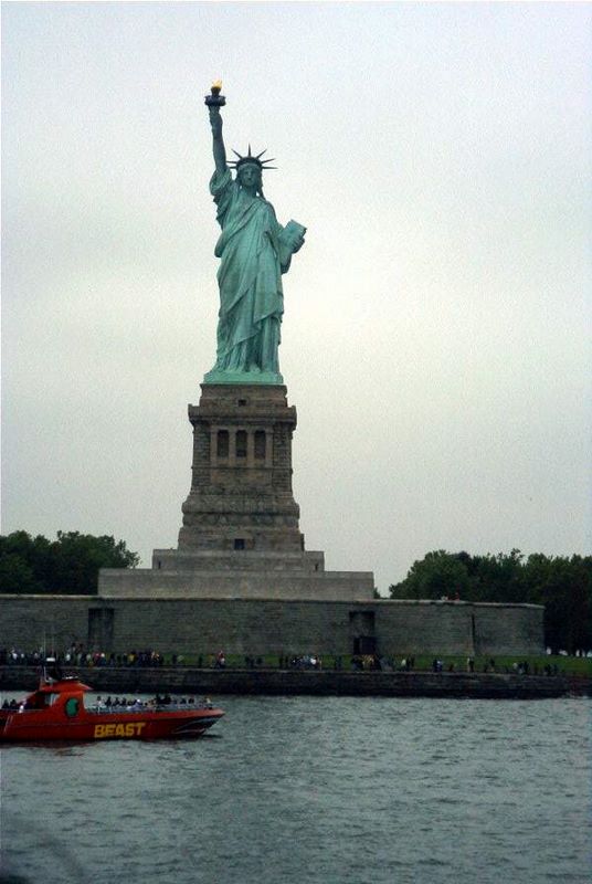 The Statue of Liberty Lighting the World