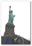 Sherri Kelli and Kaydi at the Statue of Liberty