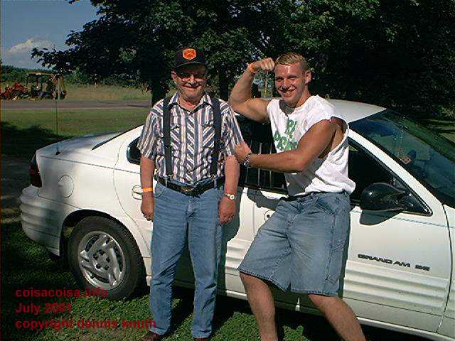 Muscle car and Muscle Man