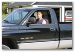 Nathan in his truck