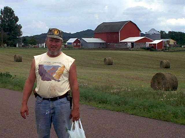 Gary with some sweet corn