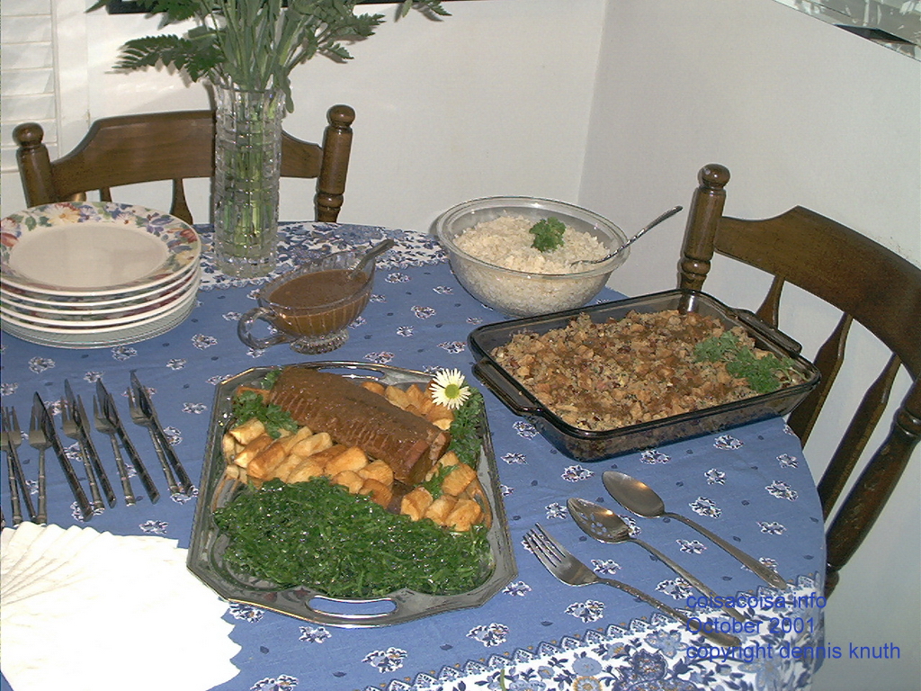 Table setting for the 50th birthday