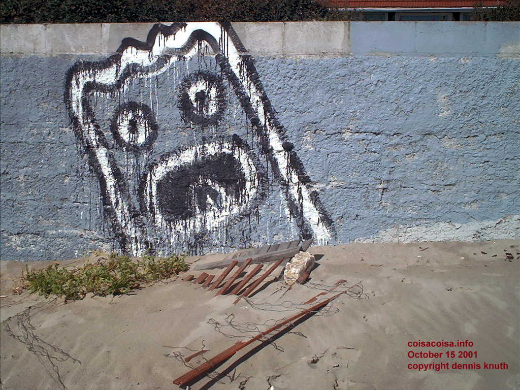 Beach artwork at Riis Park
