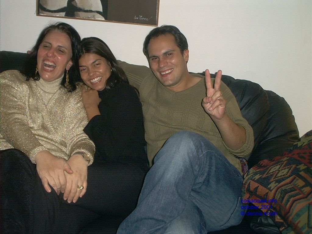 Pablo gives the peace sign one month after 9 11