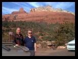 November 2001 - In Arizona and Nevada on the Way to Las Vegas - Mucio and Dennis in Sedona