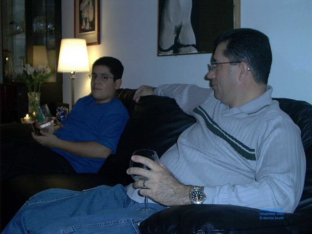 Ricardo anf Raphael on Thanksgivig 2001