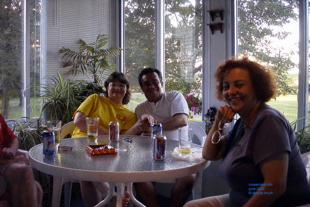 Janine Vitale Lucus, Sherri and Helton on the porch