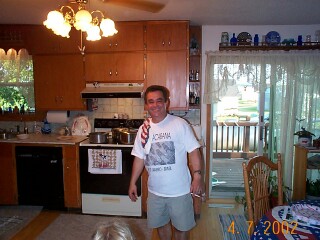 Helton in the dairy farmhouse kitchen