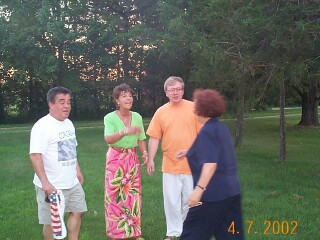 Getting ready for a group photo