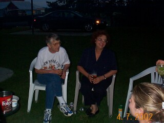 Janine and Emogene on Sherri and Gary's farm