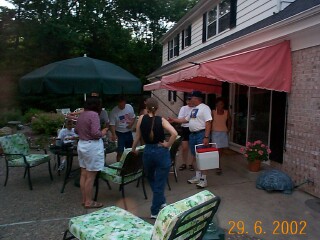 Grams family on the patio