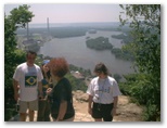 July 2002 Travels in Wisconsin with Janine and Silesia along the Missississippi at Alma Wisconsin