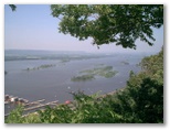 July 2002 Travels in Wisconsin with Janine and Silesia along the Missississippi at Alma Wisconsin
