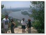 July 2002 Travels in Wisconsin with Janine and Silesia along the Missississippi at Alma Wisconsin