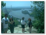 July 2002 Travels in Wisconsin with Janine and Silesia along the Missississippi at Alma Wisconsin