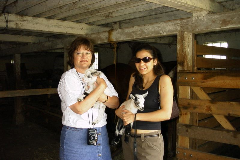 Goats with Sherri and Patricia