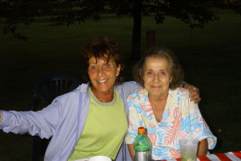 Jeanette Grams Ayres and Delores Grams Yannone