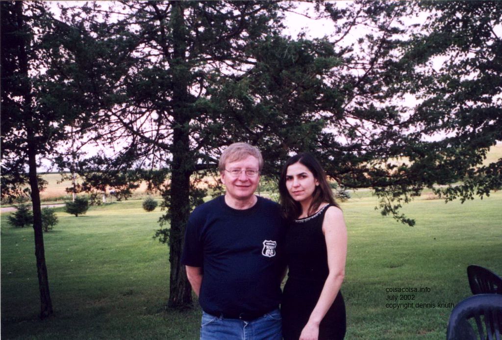 Celesia and Dennis at the party