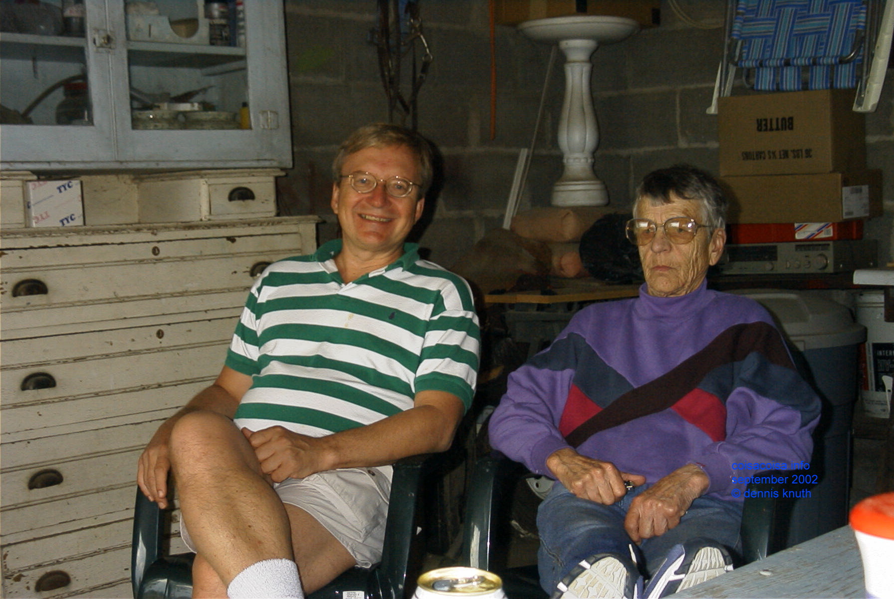 Emogene and Dennis at the shared birthday