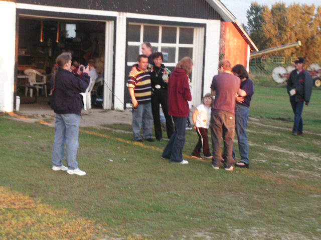 The party gets going with a photograph