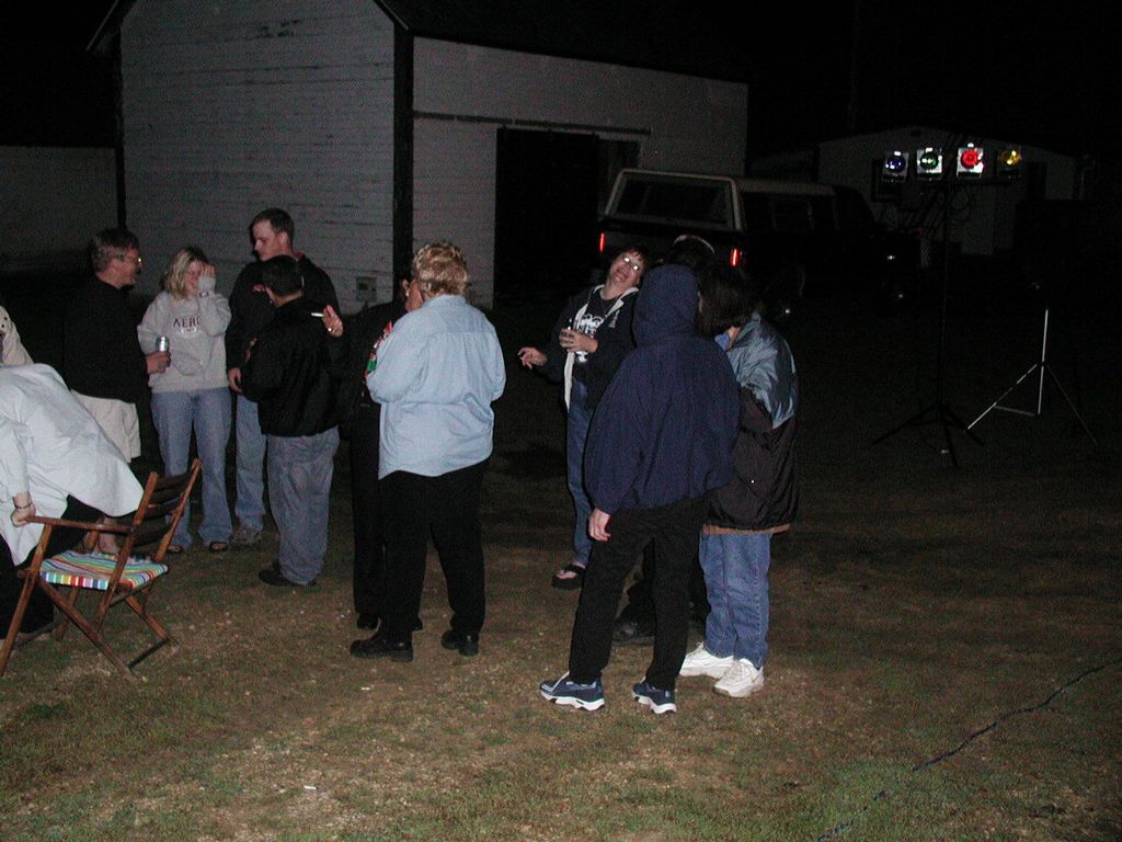 Outdoor party on the farm