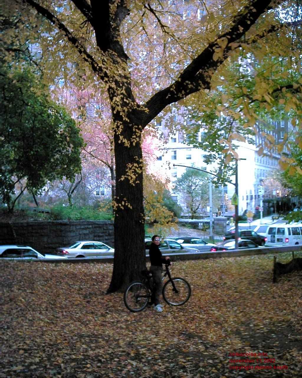 Cilesia parking her bike