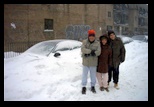 Helton Knuth - Heloisa - Raphael in the Presidents Day Blizzard February 17 2003
