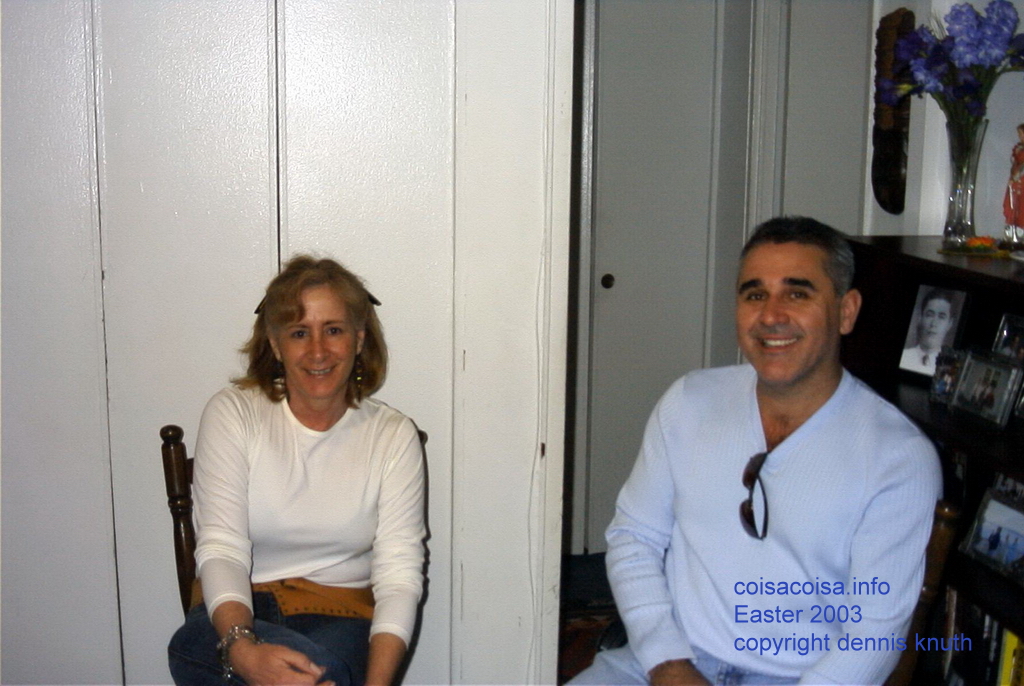 Zelia and Bill in 2003 At Helton and Dennis Elmhurst Apartment