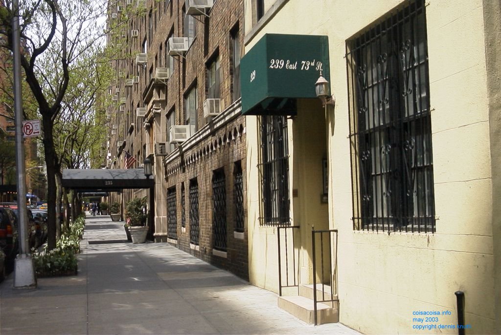 Westward looking at 239 East 73rd