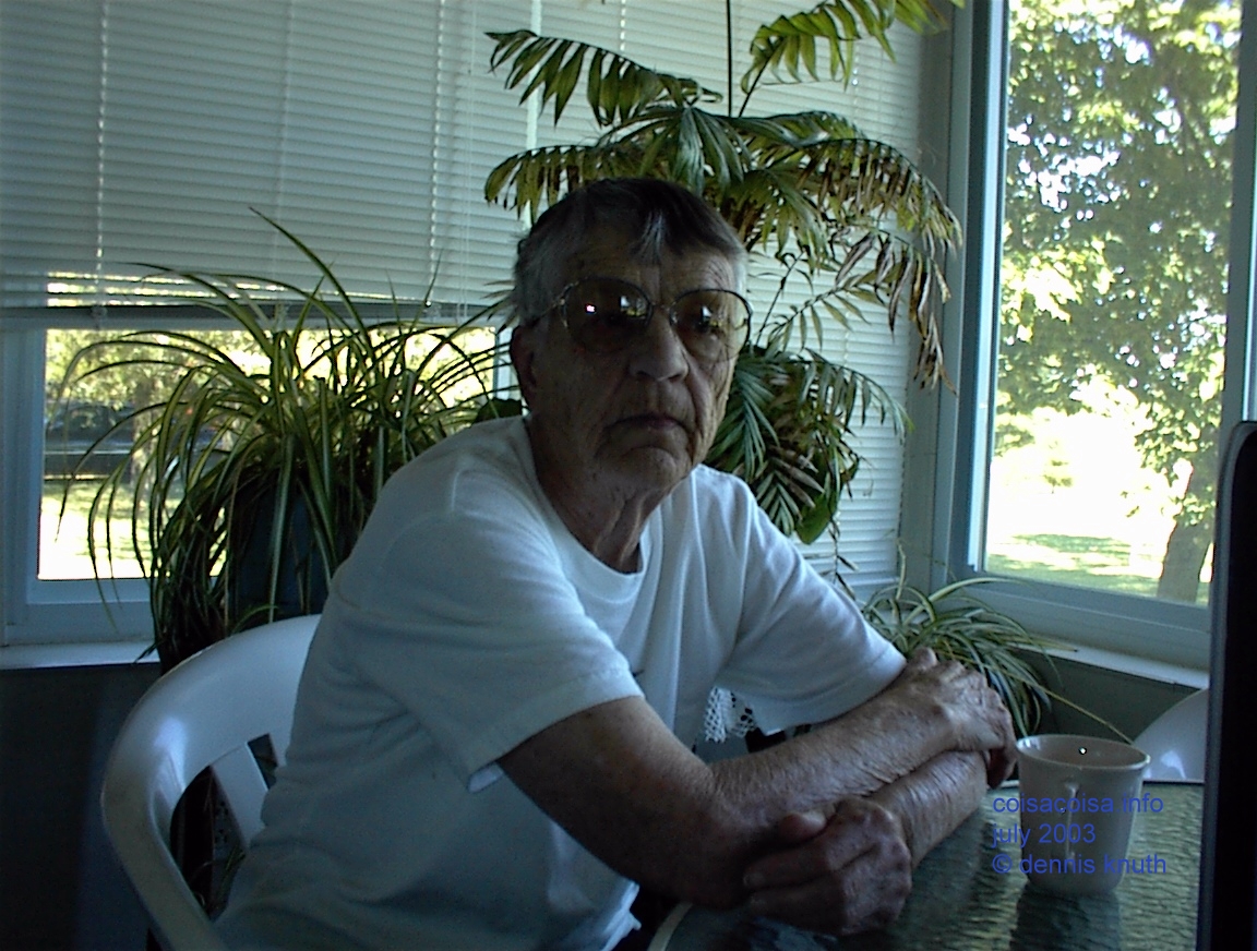 Emogene Reta Grams Knuth in Sherri's porch