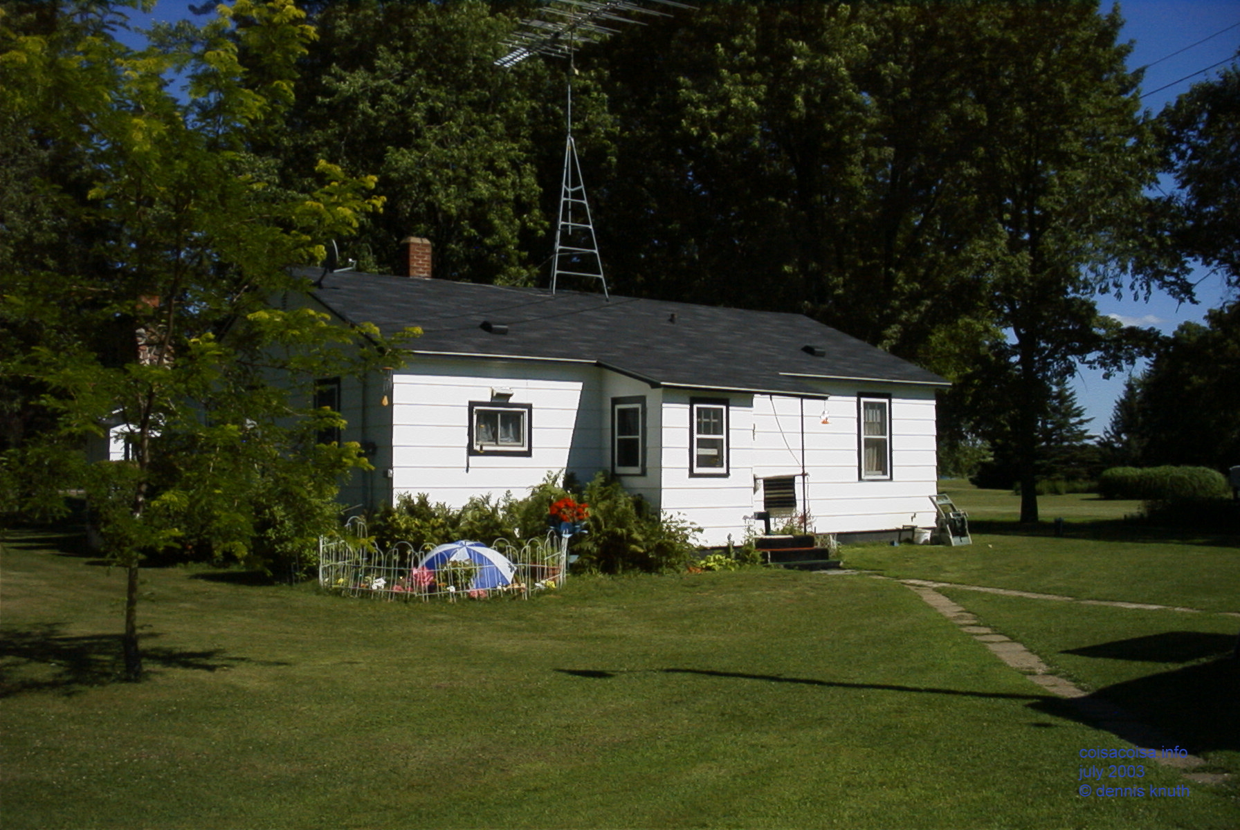 Home build by Ernie Kunert of Augusta Wisconsin