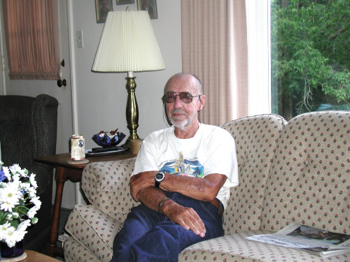 Orville relaxes on the Sofa