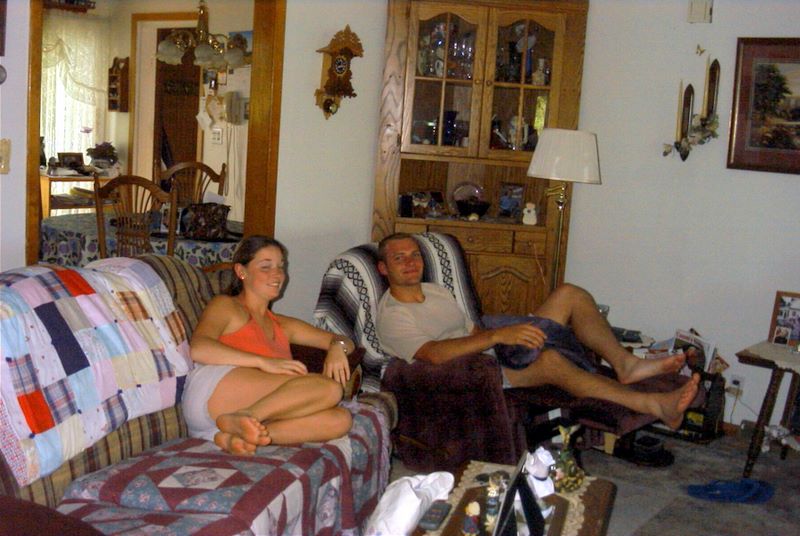 J & J in the livingroom