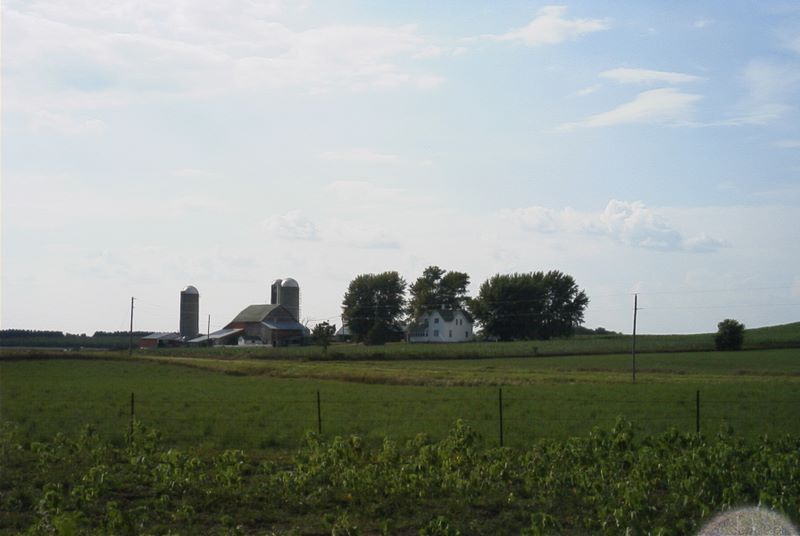 Neighbor across the field