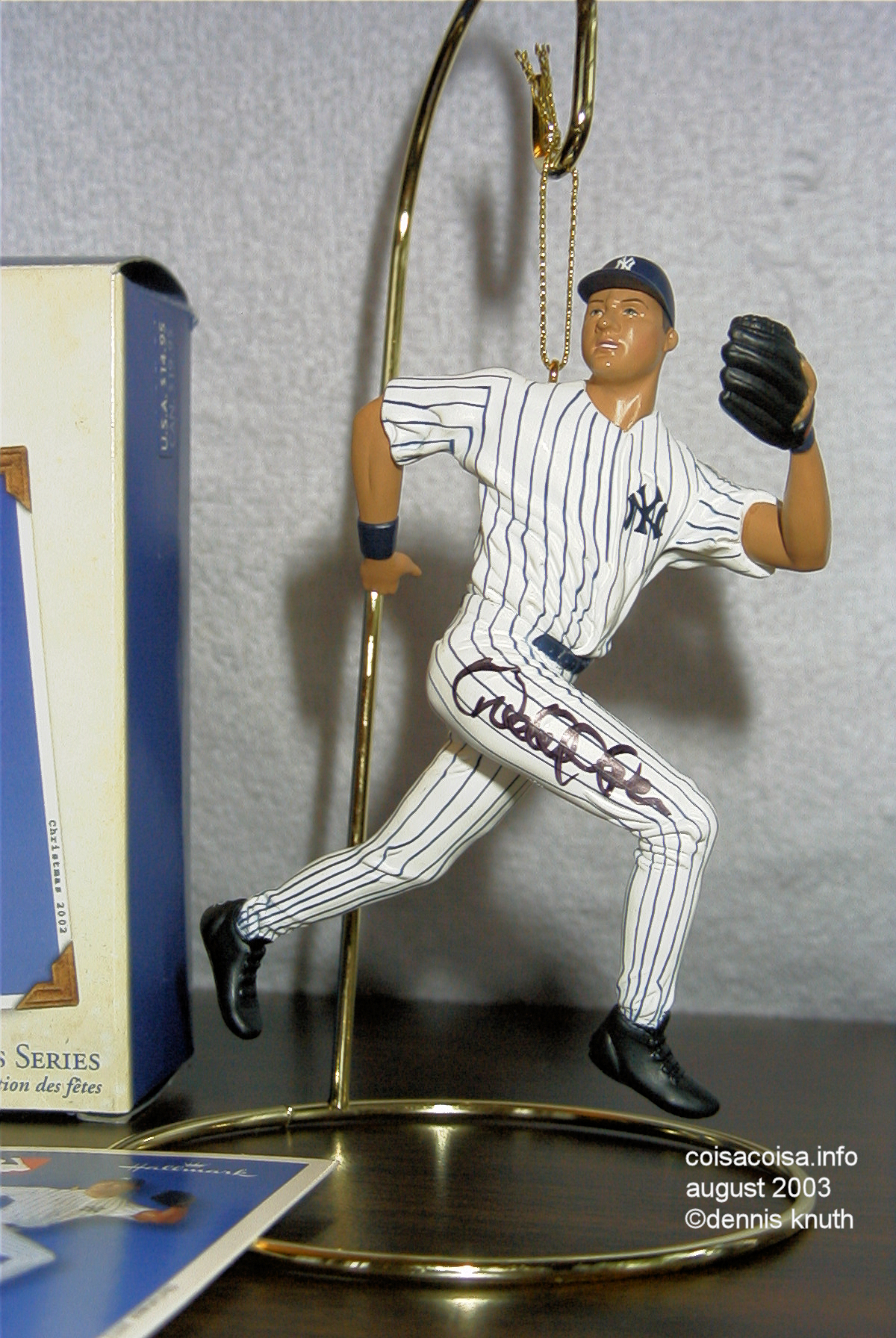 Autographed Derick Jeter Figurine