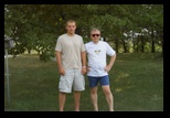 Dennis and Justin on the Lawn