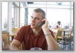 Justin on the Phone
