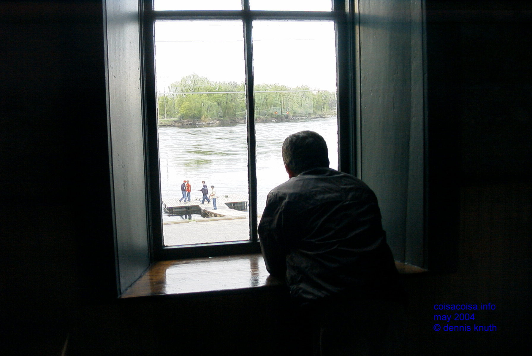 Helton at the Window on the Whippewa River