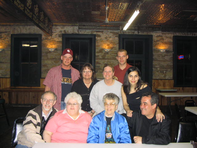 The family at the wedding rehearsal party