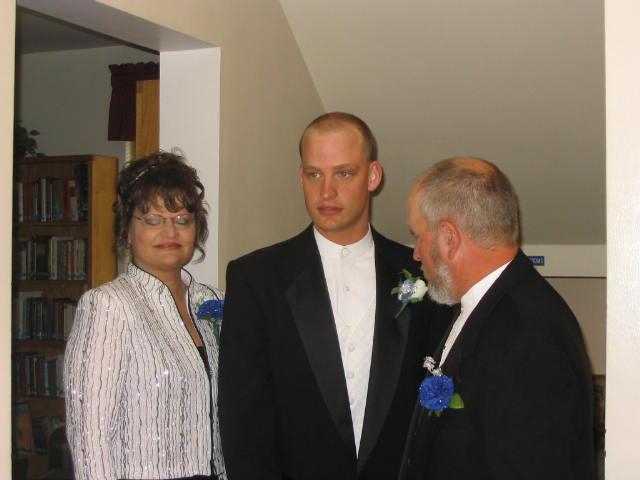 A nervous Nathan before he weds