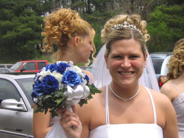 Kelly is all smiles after she becomes Mrs Moore